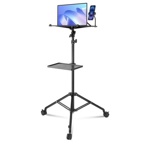 VEVOR Support Vidéoprojecteur Trépied avec Roues Hauteur Réglable 79,5-171 cm - Photo 9/12