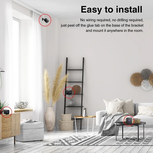 Mini Cámara Inalámbrica 1080P Wifi IP Seguridad para el Hogar HD Visión Nocturna Videocámara - Imagen 18 de 24