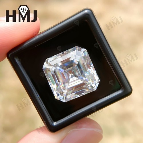 Asscher Brilliant Cut Moissanite Loose Stone White D VVS1 With GRA Certificate - Picture 24 of 24