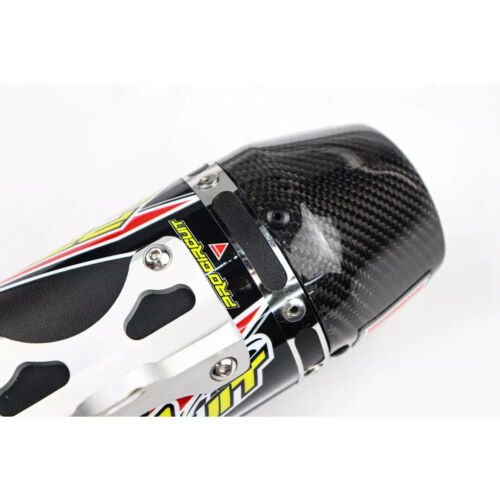 BLACK EXHAUST FULL SYSTEM STAINLESS PIPE CARBON FIT FOR HONDA CRF110 CRF110F - Picture 7 of 11