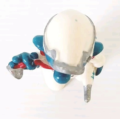 Vintage Smurfs DOCTOR Smurf Schleich Peyo 1978 70s BP Collectable PVC (A2) - Picture 9 of 11