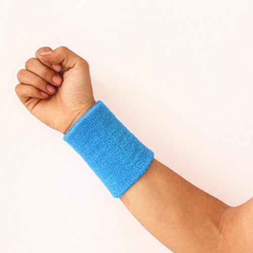 Unisex Cotton Wrist Wristband Sport Towel Sweatband Solid Sweat Band Yoga Gy↔ - Picture 32 of 42