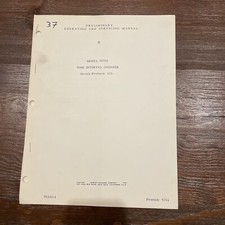 HP 5275A Time Interval Counter Operating & Servicing Manual 1961