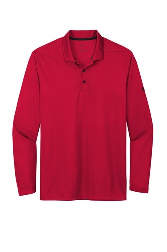 MEN'S NIKE, MOISTURE WICKING, MICRO POLY PIQUE POLO 2.0, LONG SLEEVE, XS-4XL - Picture 8 of 8
