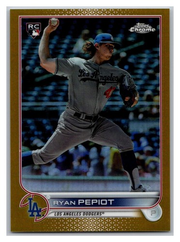 2022 Topps Chrome Update Series - Ryan Pepiot #USC114 Gold Refractor /50 (RC) - Picture 1 of 3