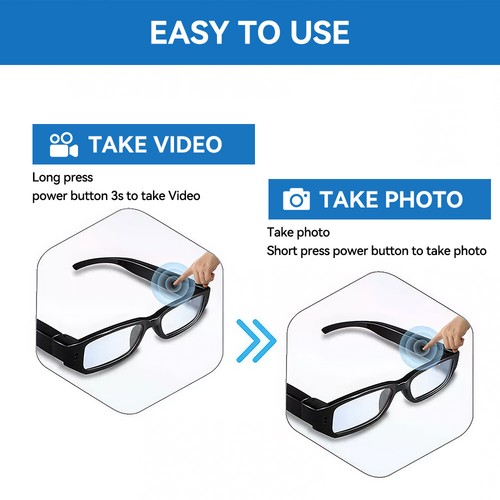 1080P HD Mini Camera Eyewear Camera Glasses Video DVR Outdoor Sports Camera - Picture 12 of 26