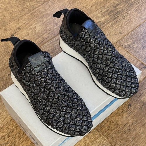 Mizuno Ryusei Mid Top Part Leather Slip On Trainers Sneakers UK 4.5 EU 37 Brown - Picture 9 of 24