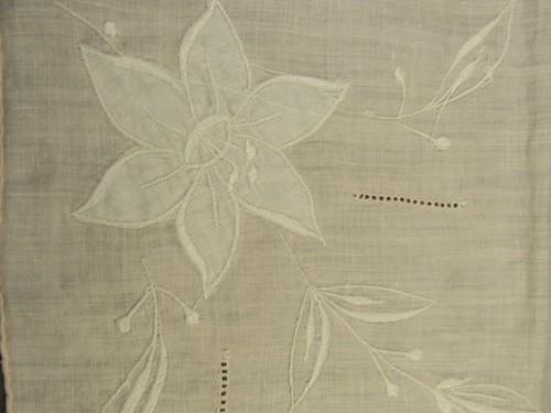 VINTAGE Hankies Handkerchiefs Pink & Red & Turquoise Floral 4 qty 10-12" Sq. - Picture 9 of 12