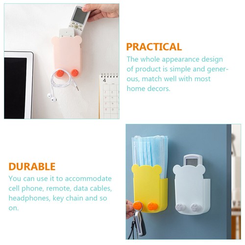 Set of 3 Remote Control Storage Box Mount Charging Station - 第 4/12 張圖片