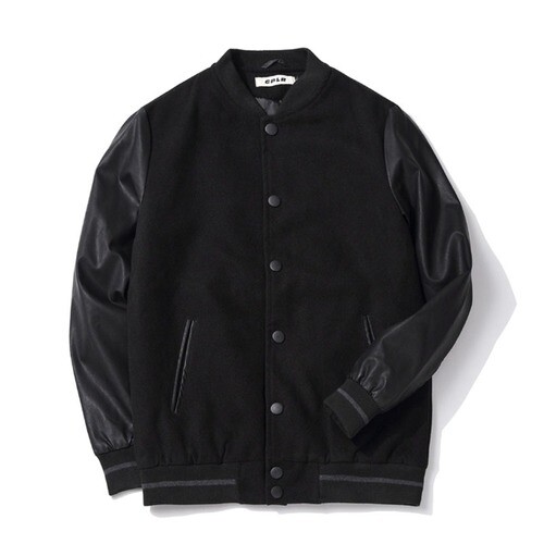 Hombres Chaquetas de Bombardero Cuero Otoño Informal Béisbol Hombre Chaqueta Hip Hop Prendas Exteriores - Imagen 8 de 8
