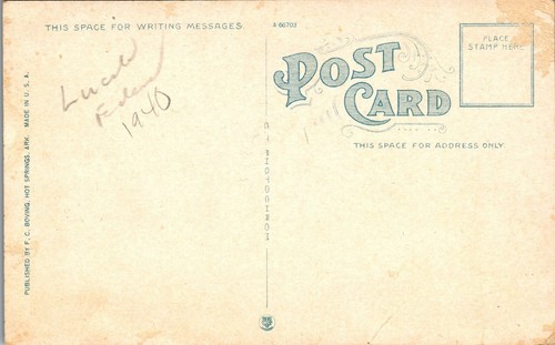 Vintage ARKANSAS AR Postkarte William auf der Straußenfarm Hot Springs 1940er - Bild 2 von 4