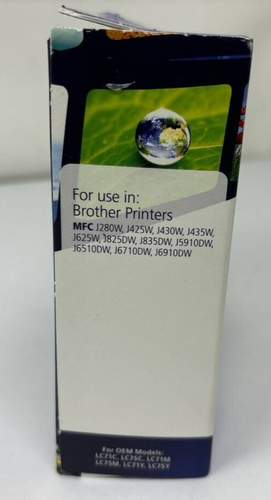 Dataproducts Printer Ink Cartridges Cyan Magenta Yellow Set For Brother LC-75 - Picture 2 of 13