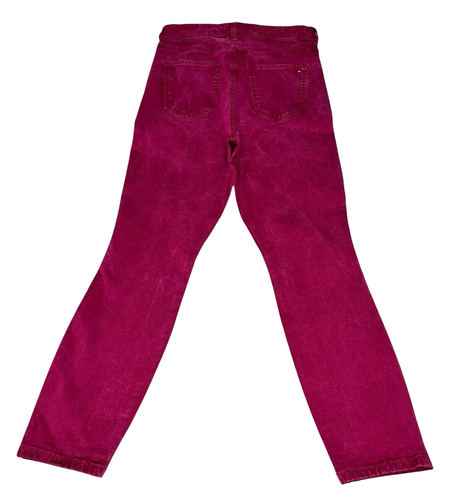 Tommy Hilfiger Women's Stretch Skinny High-Rise Jeans - Burgundy, Size 8 - Picture 3 of 18