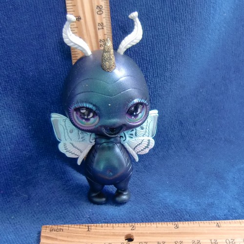 MGA Poopsie Flutter Moth OK+ Sparkly Critters Rare Lashes Wings Horn Green As Is - Bild 1 von 4