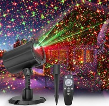 Christmas Projector Lights Outdoor, BLOFUN Red and Green Starlight Projection...