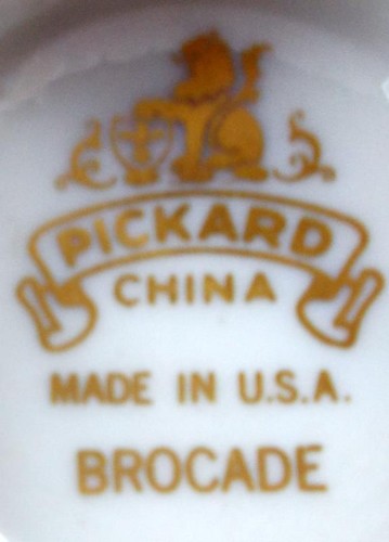 Pickard Brocade Charlenesh Shape Cup and Saucer Set - Picture 6 of 6