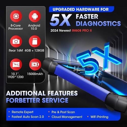 2025 Autel MaxiIM IM608S II XP400 PRO Key Programming Diagnostic Scanner Tool - Picture 6 of 23