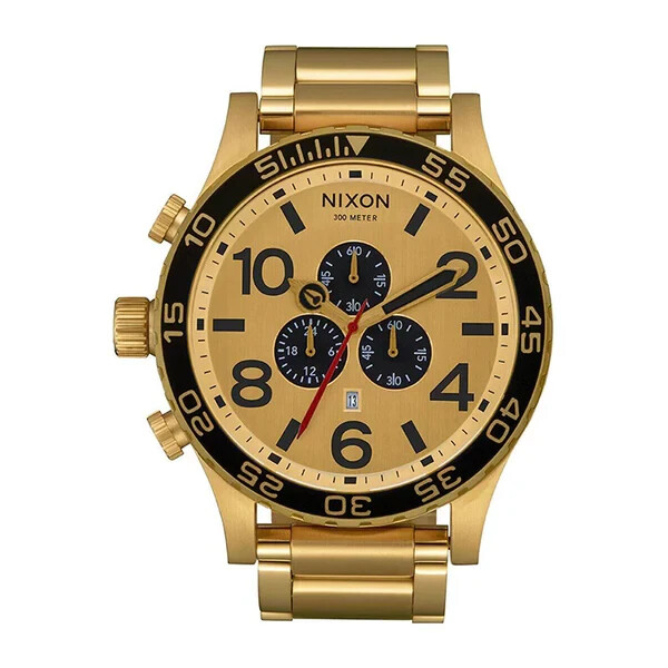 Nixon 51-30 Chronograph Gold 51mm Men's Watch A0833192 | eBay