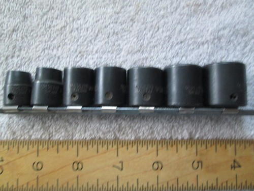 Snap On 7 Piece 3/8” Drive Shallow Impact Socket Set ( 3/8” - 3/4”) - Exc Cond - Bild 1 von 3