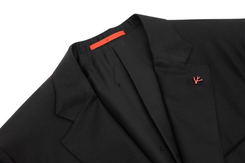 $5200 ISAIA NAPOLI Black Hand-Sewn Jacket Sport Coat Wool 40 US / 50 EU 8R - Picture 4 of 7