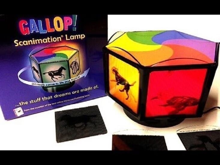 Gallop Scanimation Lamp Animals Appear To Move As Turns For Gallop Scanimation Lamp Animals Appear To Move As Turns For