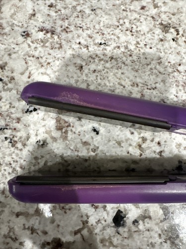 Brilliance New York Diamond 1.25” Ceramic Flat Iron Hair Purple - Picture 4 of 5