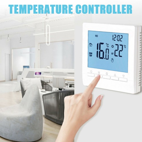 Controlador de temperatura termostato inteligente LCD digital improminente para el hogar programable - Imagen 9 de 12