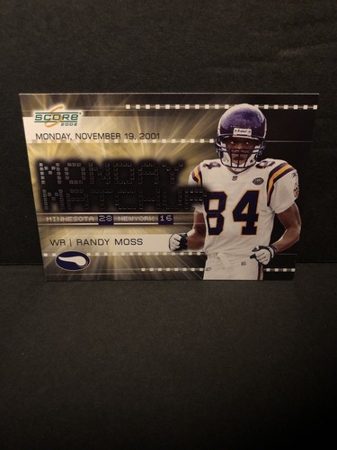 2002 Score Football Monday Matchup Insert Randy Moss Minnesota Vikings