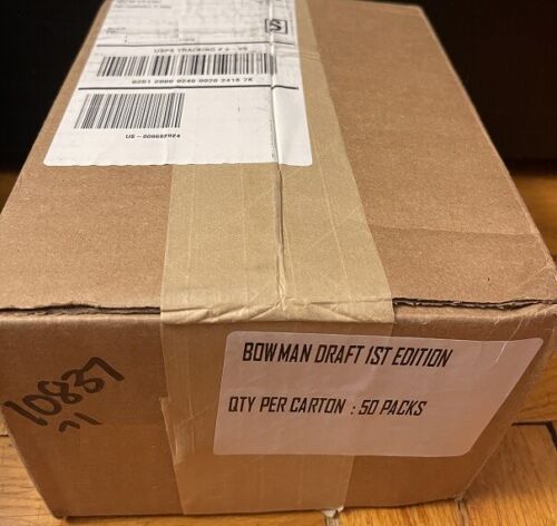 2021 BOWMAN DRAFT BASEBALL 1st EDITION 50 PACK FACTORY SEALED NO-FRILLS BOX - Picture 2 of 3