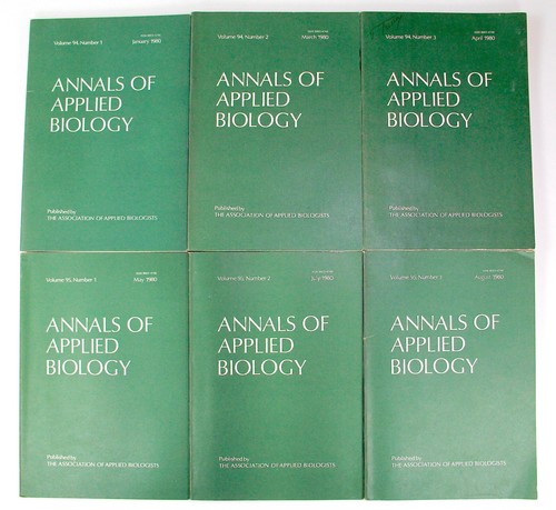 Annals of Applied Biology 1980 Association Of Applied Biologists - Bild 10 von 24