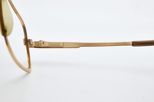 1980s vintage gold eyeglasses RODENSTOCK EXCLUSIV 651 Gold aviator pilot frame - Picture 11 of 12