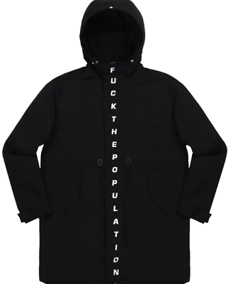 FTP Spellout Fishtail Parka Black Size Large Streetwear FTP Spellout Fishtail Parka Black Size Large Streetwear