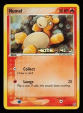 Pokemon Card Numel 57/106 Emerald Reverse Holo Foil Vintage NM 2005