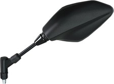 Emgo Left Side View Black Polygon Mirror (20-34932)