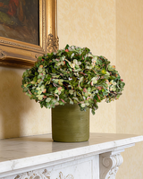 KüNstliche Hortensie Blumen, GrüNe Hortensien 10Pcs Im Set, Lebensechte Deko FüR