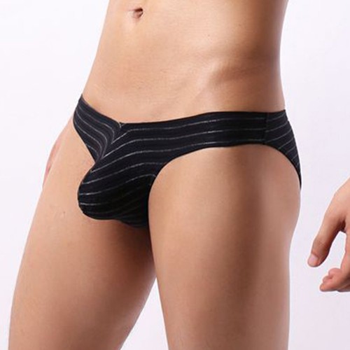 Calzoncillos de cintura baja para hombre Lencería sexy Tanga a rayas Ropa interior Transpirable Cintura baja - Imagen 3 de 25