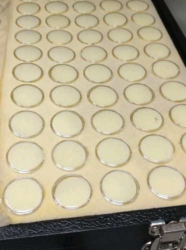 200 Pc Plastic Sample Jar Container Travel Display Case Briefcase Gems Cosmetics - Picture 15 of 22