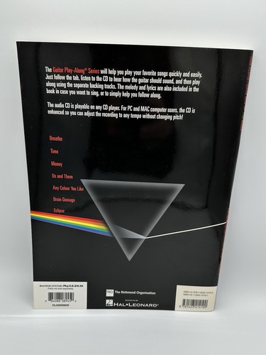 VTG Pink Floyd Dark Side of the Moon Guitar Play-Along Vol 68 Tab Book SEALED CD - Picture 2 of 6