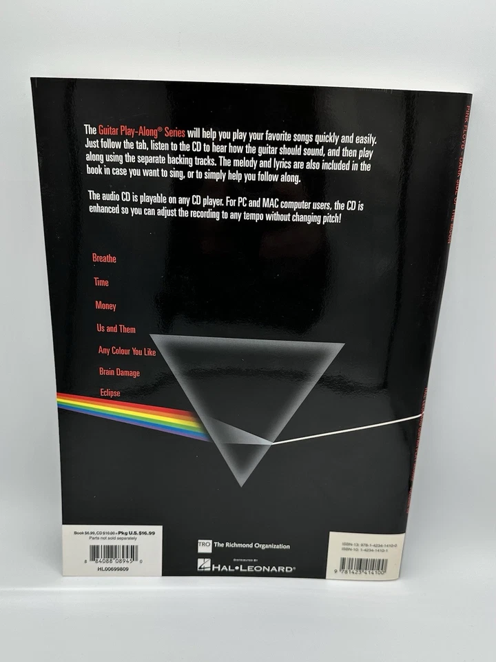 VTG Pink Floyd Dark Side of the Moon Guitar Play-Along Vol 68 Tab Book SEALED CD - Image 2 of 4