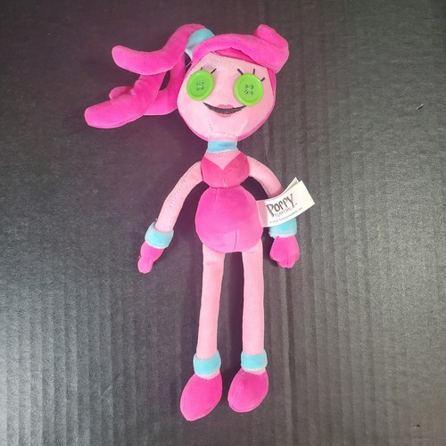 Poppy Playtime Mommy lange Beine Plüschpuppe rosa Spielzeug 10 Zoll Knopfaugen Horrorspiel
