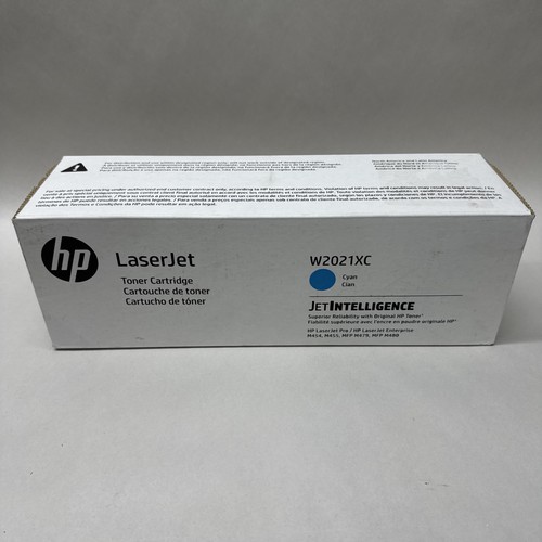 NEW SEALED Genuine HP W2021XC (414X) Cyan High-Yield Toner - JetIntelligence NEW - Picture 1 of 9
