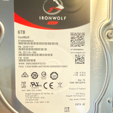 Seagate IronWolf 6TB 3.5" SATA NAS Internal HDD 7200RPM 256MB ST6000VN00033