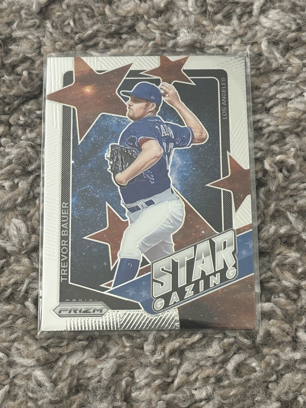 2021 Panini Prizm Star Gazing Insert Trevor Bauer Los Angeles Dodgers