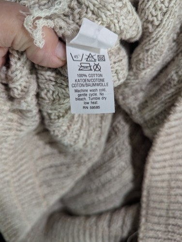 Vintage Tony Lambert Design Group Herren Biege Strick Rundhalsausschnitt Pullover Hergestellt in USA - M - Bild 3 von 4