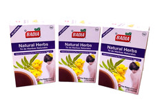 (Pack of 3) Badia Natural Herbs Tea – Caffeine-Free Slimming Blend, 25 Tea Bags