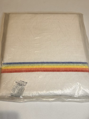 (2) Seat Pad For Wire Mesh Stack Chair White Rainbow US Leisure 17" X 14 3/4" - Picture 3 of 10