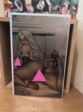 Gritty & Gorgeous - BLACK CAT METAL TOPLSS VARIANT by Jose Varese RARE NM Ltd 3