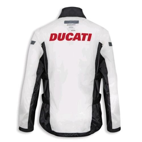 Chaqueta Anitlluvia Ultra Impermeable para Hombre Transparente DUCATI Aqua - Picture 2 of 3