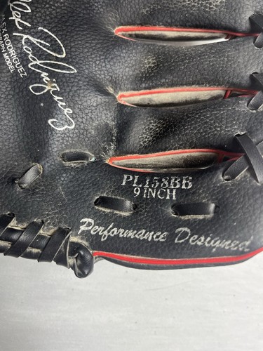 T-Ball Baseball Glove Alex Rodríguez PL158BB Rawlings Black 9” Autograph Model - Picture 4 of 7