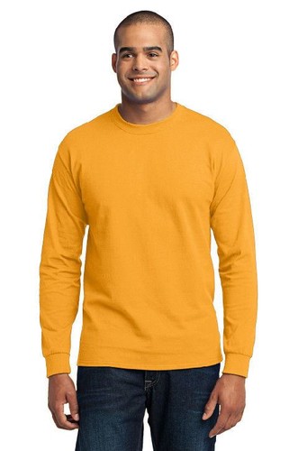 Port & Co PC55LS 50/50 Core Blend Long Sleeve Plain Blank T-Shirt S-6XL Tee - Picture 11 of 23